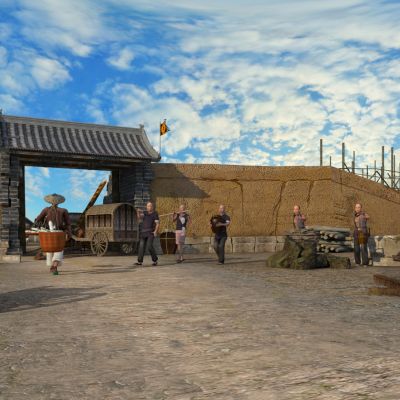 古代奉天修砌长城