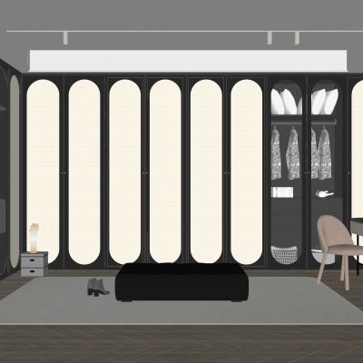 法式衣帽间 梳妆台