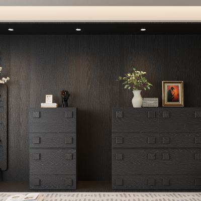 玄关柜 边柜 装饰摆件 装饰画 花瓶 台灯