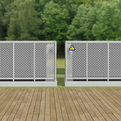 市政配电箱电线塔设备穿孔板钢板围挡