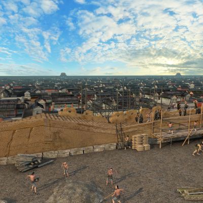 古代奉天修砌长城