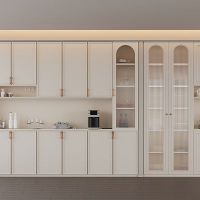 法式奶油风餐边柜