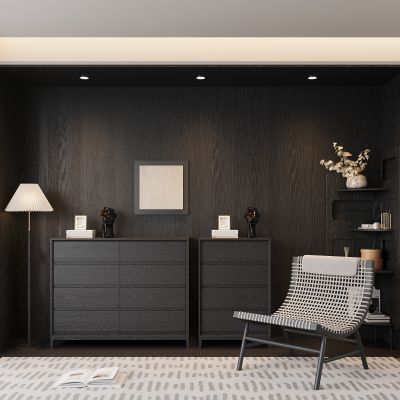 玄关柜 边柜 装饰摆件 装饰画 花瓶 落地灯