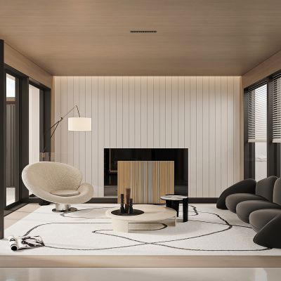 现代极简客厅