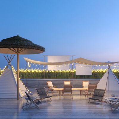 现代户外露营器材3D模型