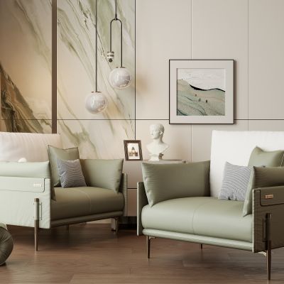 现代单人沙发3D模型