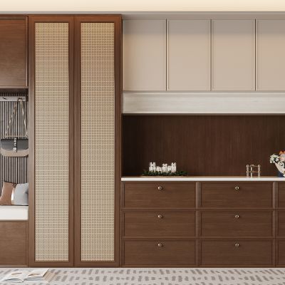 中古风餐边柜 鞋柜 收纳柜 边柜 装饰柜