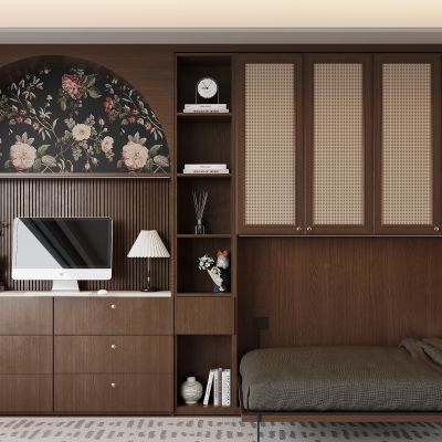 中古风衣柜 装饰桌 衣柜 折叠床 莫斯床 梳妆台