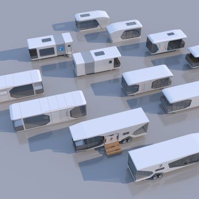 现代太空舱民宿_太空舱酒店_网红民宿3D模型