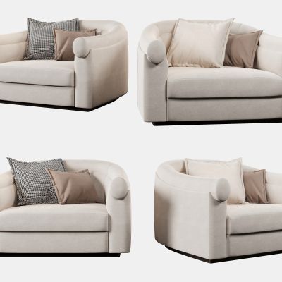 现代单人沙发3D模型