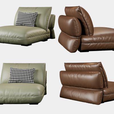 现代单人沙发3D模型