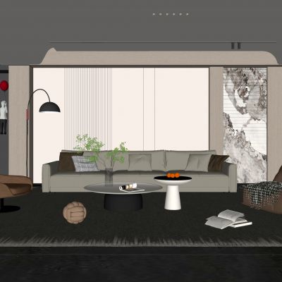 现代家居客厅 现代客厅 简约客厅 现代茶几组合 茶几 落地灯 极简客厅