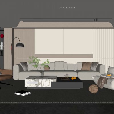 现代家居客厅 现代客厅 简约客厅 现代茶几组合 茶几 落地灯 极简客厅