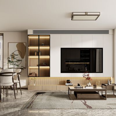 新中式客餐厅，客餐厅