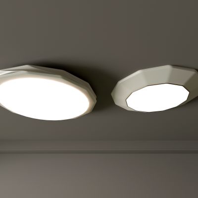 3d现代吸顶灯 圆形吸顶灯 卧室灯 艺术造型灯具 时尚客厅灯模型组合