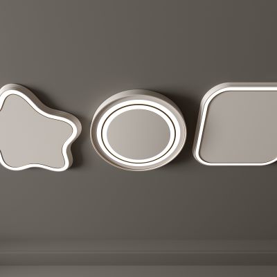 3d现代吸顶灯 圆形吸顶灯 卧室灯 艺术造型灯具 时尚客厅灯模型组合