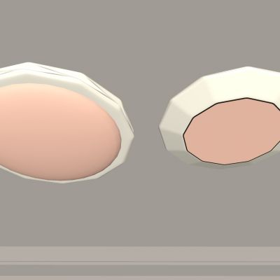 3d现代吸顶灯 圆形吸顶灯 卧室灯 艺术造型灯具 时尚客厅灯模型组合