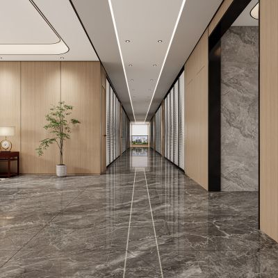 现代办公室过道，办公室过道，过道