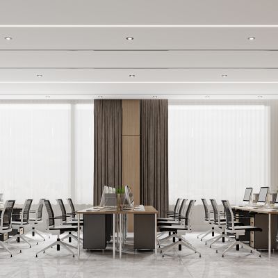 现代办公室，办公区，办公桌