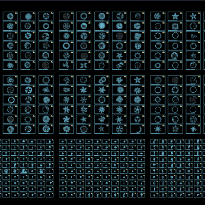 植物类图库CAD施工图