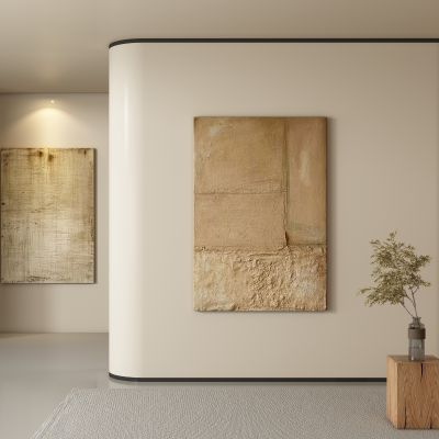 侘寂画 装饰画 肌理画