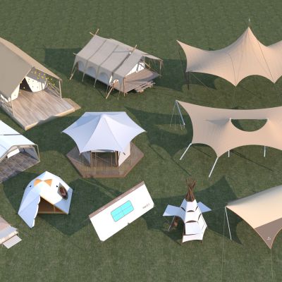 现代露营帐篷3D模型