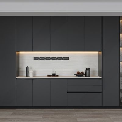 高级灰酒柜 餐边柜