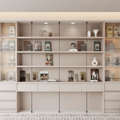 现代书柜 书籍 展示柜 开放式书柜