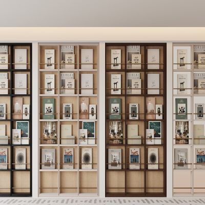 现代书柜 书籍 展示柜 开放式书柜