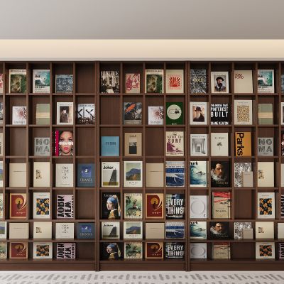 现代书柜 书籍 展示柜 开放式书柜