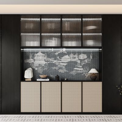 现代餐边柜 酒柜 饰品摆件