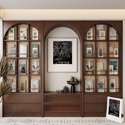 现代书柜 书籍 展示柜 开放式书柜