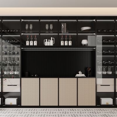 现代餐边柜 酒柜 饰品摆件
