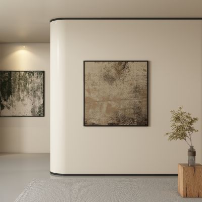 侘寂画 装饰画 肌理画 挂画