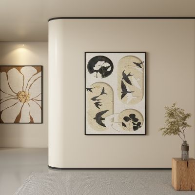 侘寂画 装饰画 肌理画 挂画