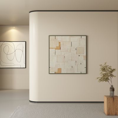 侘寂画 装饰画 肌理画 挂画