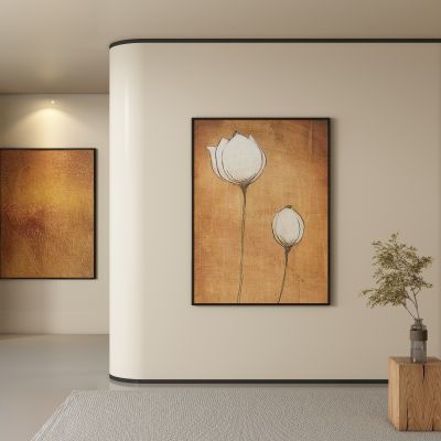 侘寂画 装饰画 肌理画 挂画