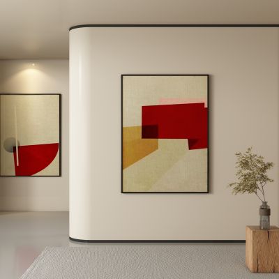 侘寂画 装饰画 肌理画 挂画