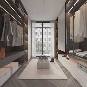 现代衣帽间