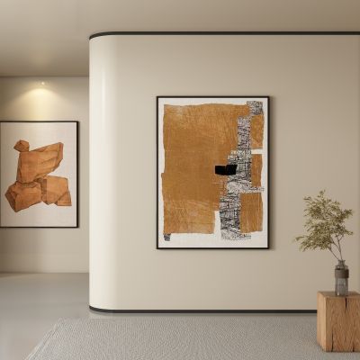 侘寂画 装饰画 肌理画 挂画