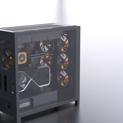 PC游戏玩家主机RTX4090低分辨率贴图
