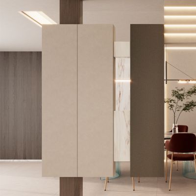 轻奢奶油风小洞天斯卡帕叠级入户隔断玄关