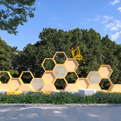 现代儿童科普宣传栏 雕塑小品3D模型