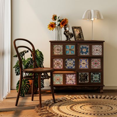 美式复古田园风装饰柜