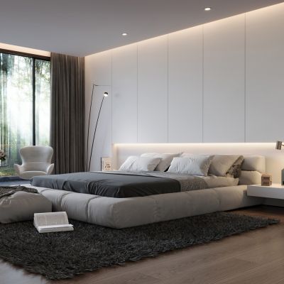 现代卧室 主卧 主人房