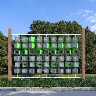 现代儿童科普宣传栏3D模型