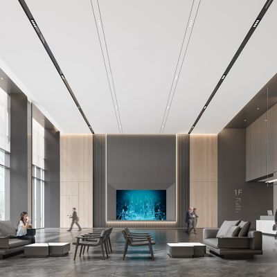 办公大堂_现代风格