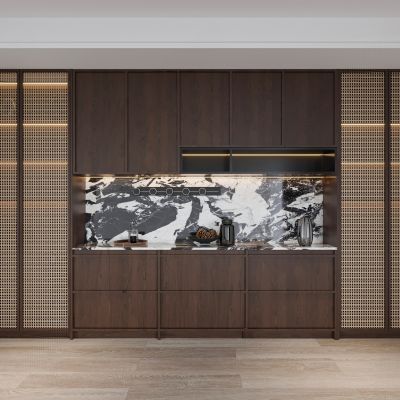 中古风餐边柜_酒柜_餐边柜_中古风_法式