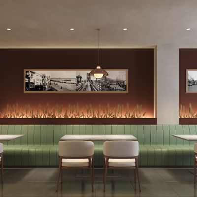 现代餐厅3D模型