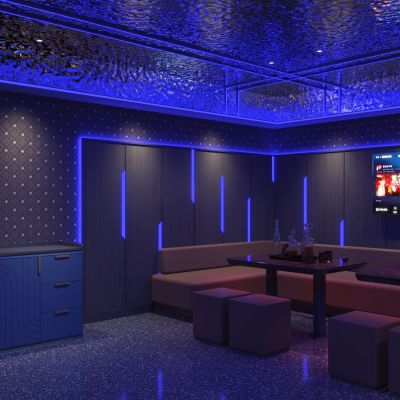 现代KTV包房3D模型